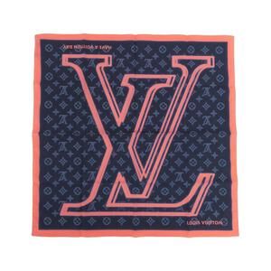 Louis Vuitton Monogram Ink Bandana LV Upside Down Neon MP2301 Scarf